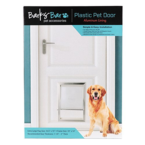 Barksbar Replacement Barksbar Plastic Dog Door Large Plastic Dog