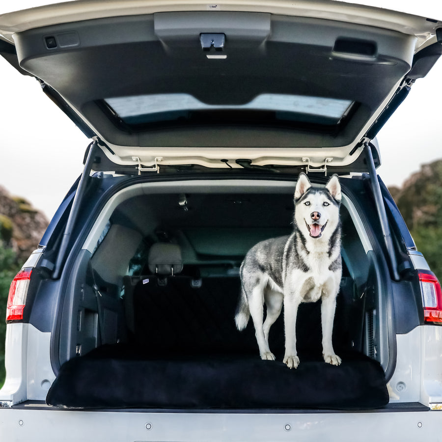 Original Pet Cargo Cover & Liner For Dogs - 80 x 52 Black, Water Resistant, Machine Washable & Nonslip Backing With Bumper Flap Protection- For Cars, Trucks & SUV